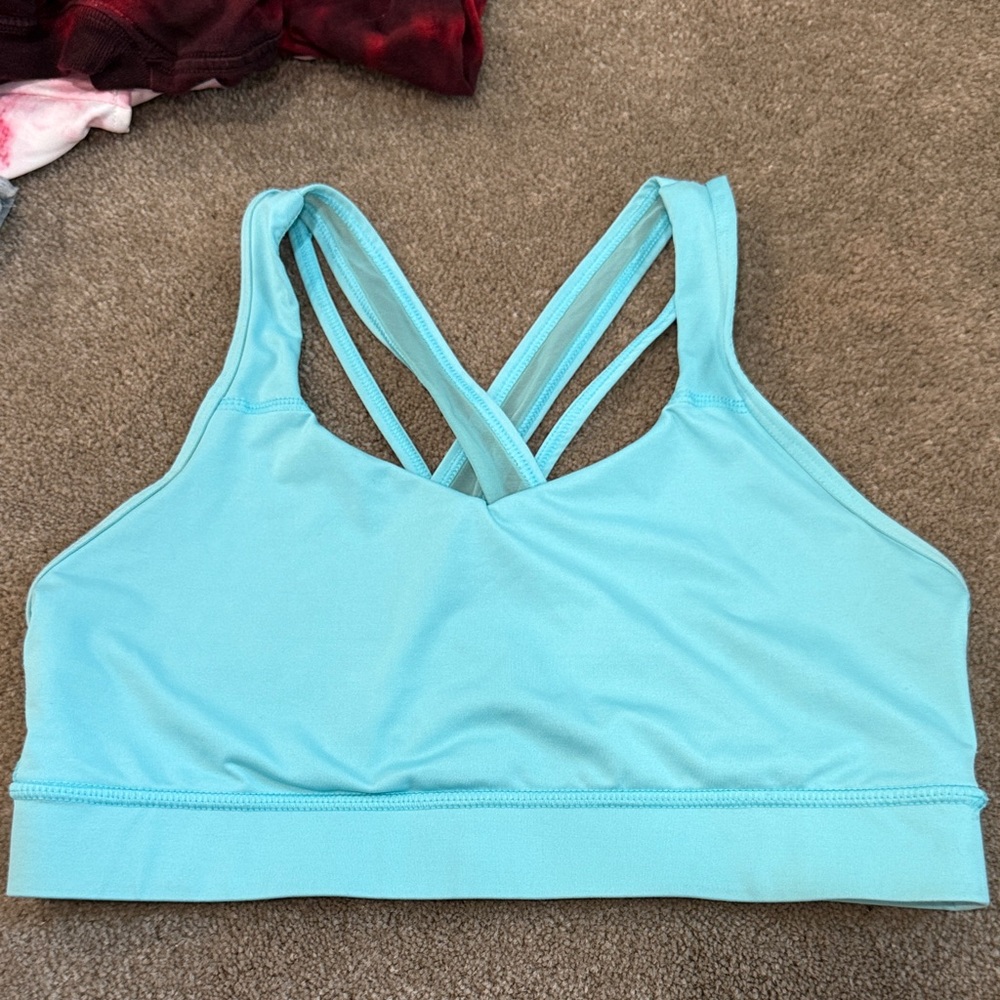 Avia Blue Strappy Sports Bra for Intimates & Sleepwear